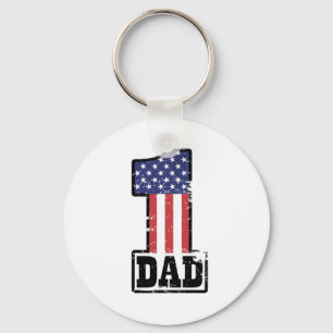 Chaveiro Pai americano do número um