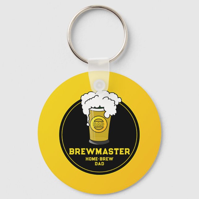 Chaveiro Pai Brewmaster Beer home-brew (Frente)