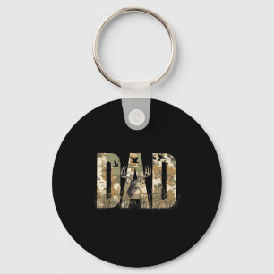 Chaveiro Pai Camuflado Engraçado Caça Camuflagem Veado Dia
