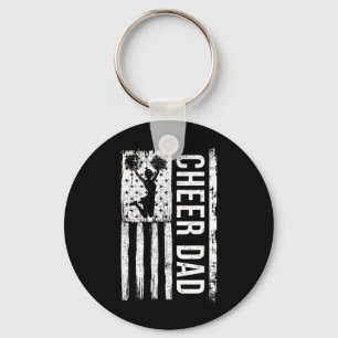 Chaveiro Pai Cheerhead American Flag Dia de os pais C