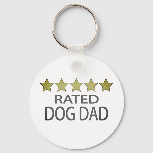 Chaveiro Pai Cinco Estrelas de Cão (Frente)