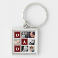 Pai Colar Personalizado Foto Marrom