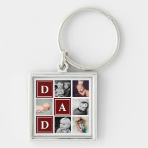Chaveiro Pai Colar Personalizado Foto Marrom