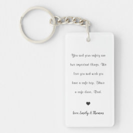 Chaveiro pai com  de dia de os pais seguro 