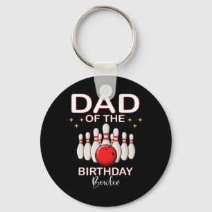 Chaveiro Pai Da Boliche Da Garota De Aniversário Do Bowler