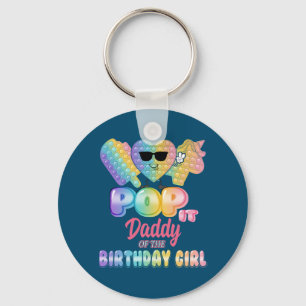 Chaveiro Pai Da Festa De Pop De Aniversário Engraçado