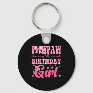 Chaveiro Pai da Menina de Aniversário Família Nk Laço Coque