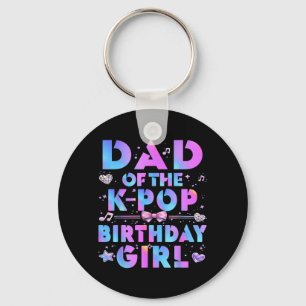 Chaveiro Pai das Meninas de Aniversário do K-Pop Música Cor