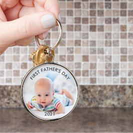 Chaveiro Pai de Ano Personalizado do Primeiro Dia de os pai