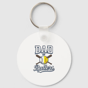 Chaveiro Pai de Atletas Beisebol Softbol Design Vintage_1