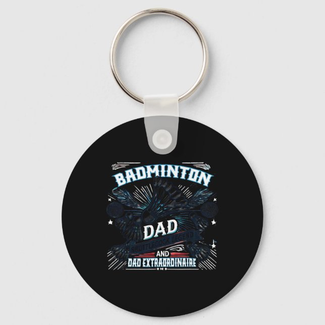 Chaveiro Pai De Badminton Shuttle Legenda Engraçado (Frente)
