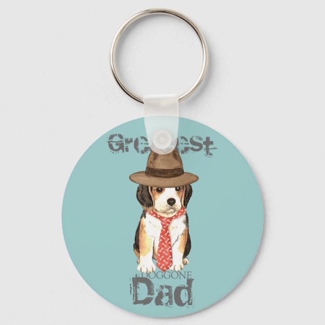 Chaveiro Pai de beagle (Frente)