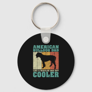 Chaveiro Pai de Bulldog Americano como um Pai regular D do