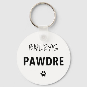 Chaveiro Pai de Cachorro de Tipografia de Pawdre Personaliz