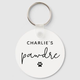 Chaveiro Pai de Cachorro de Tipografia de Pawdre Personaliz