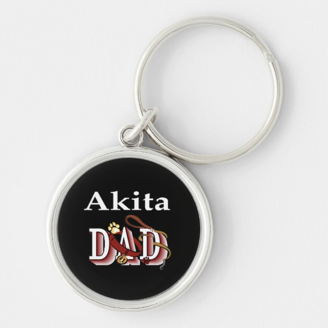 Chaveiro Pai de Cães Akita (Frente)