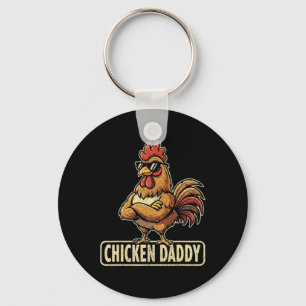 Chaveiro Pai de Frango Avicultor Vintage Engraçado Dia dos