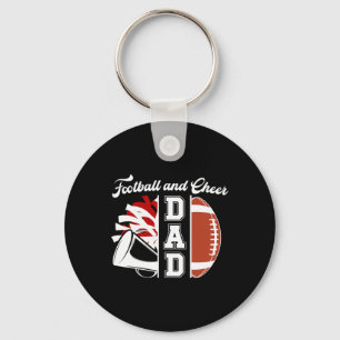 Chaveiro Pai de Futebol e Cheerleader de Futebol e Pla de C
