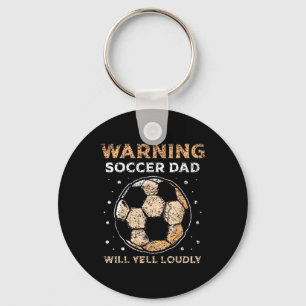 Chaveiro Pai De Futebol Gritará Alto Jogador Pai Padre Pa