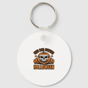 Chaveiro Pai de Ginástica Halloween Abóbora Vintage Caveira