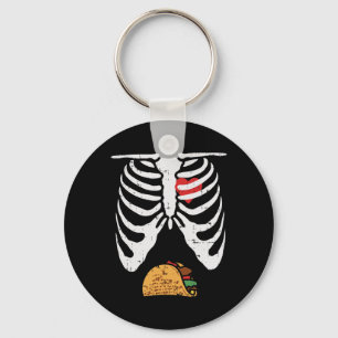 Chaveiro Pai de Halloween Esqueleto Taco Belly Gravidez Eng