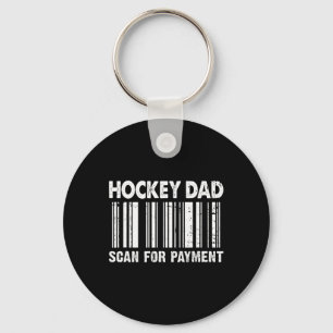 Chaveiro Pai de Hockey Leia o Código de Pagamento no Dia do