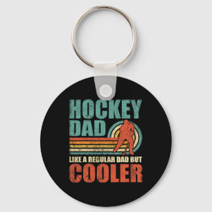 Chaveiro Pai De Hóquei Divertido Como Um Pai Regular Mas Fr
