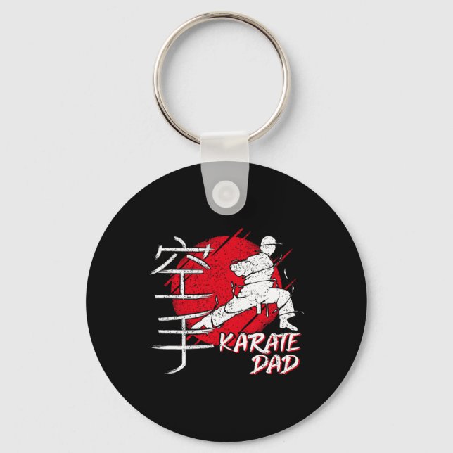 Chaveiro Pai de Karate Fonte Sol Japonês Karate Dojo Artes  (Frente)