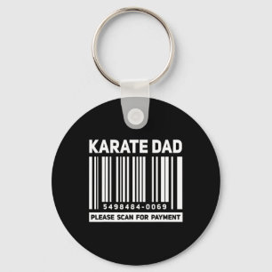 Chaveiro Pai de Karate Scanear para Pagamento Rcode Engraça