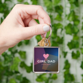 Chaveiro Pai de Menina Personalizado Holográfico