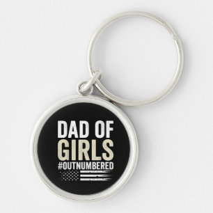 Chaveiro Pai de Meninas em Maioria Piada Dia dos Pais