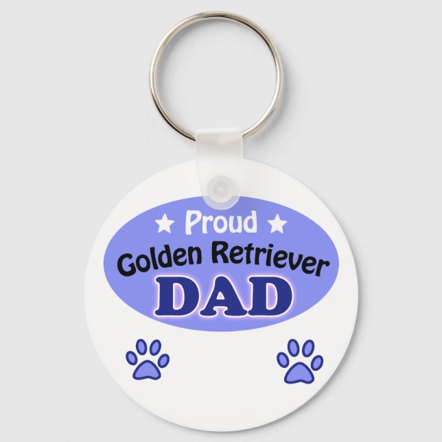 Chaveiro Pai de Retriever de Ouro Ortopolado (Frente)
