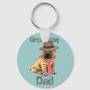 Chaveiro Pai de Shar-Pei