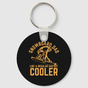Chaveiro Pai De Snowboard Como Um Pai Regular Mas Mais Frio