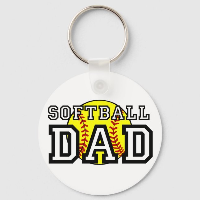 Chaveiro Pai de Softball (Frente)