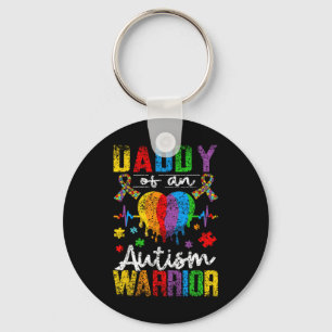 Chaveiro Pai de um guerreiro do autismo Apoia autistas Auti