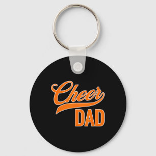 Chaveiro Pai do Cheer Azul e Laranja Roupas de Torcida Comb