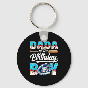 Chaveiro Pai do menino de aniversário sorvete de beisebol g