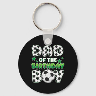 Chaveiro Pai Do Menino Do Aniversário Família De Futebol Co