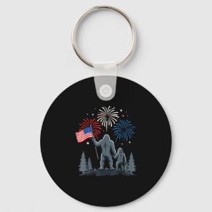 Chaveiro Pai do Pé Grande 4 de julho bandeira americana pat