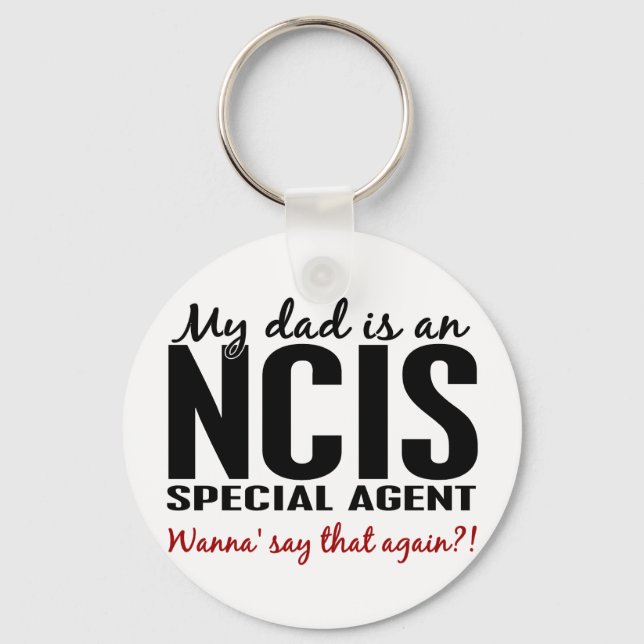 Chaveiro Pai É Um Agente Especial NCIS (Frente)