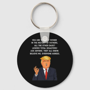 Chaveiro Pai Engraçado Donald Trump Dia de os pais Dotado T