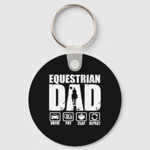 Chaveiro Pai Equestre Engraçado Cavaleiro de Cavalo Pai Hum