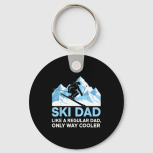 Chaveiro Pai Esqui Amante Esquiador Homem Snowboarding Esqu