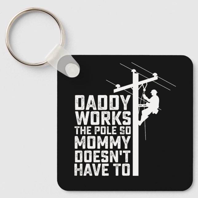 Chaveiro Pai funciona o vaso para que a Mamãe não precise (Frente)