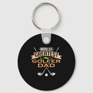 Chaveiro Pai Golfista Mais Incrível do Mundo Pai de Golfist