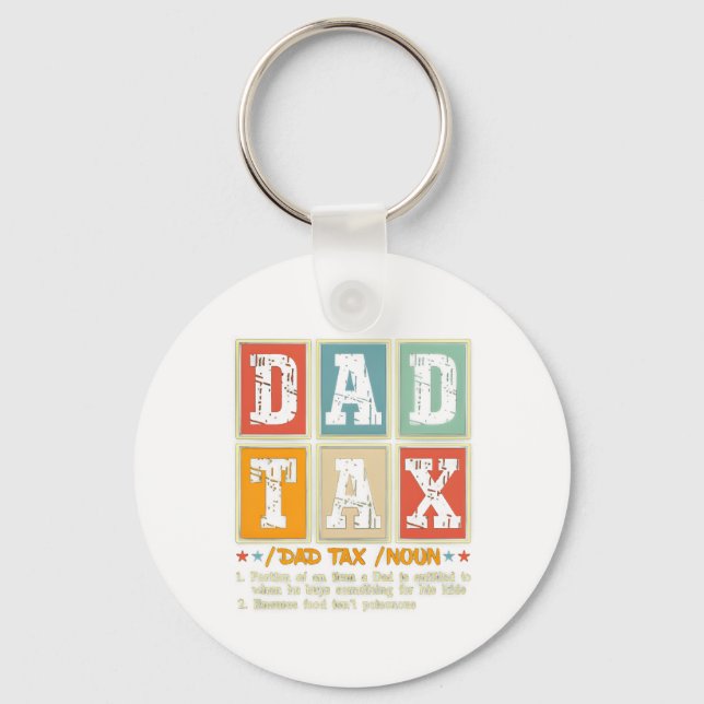 Chaveiro Pai Imposto Funny Foodie Snack Humor (Frente)