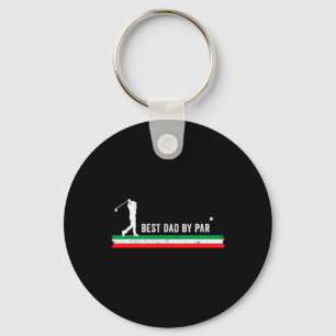 Chaveiro Pai Italiano Jogando Golfe Bandeira da Itália Fã d