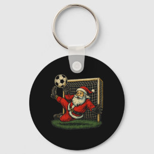Chaveiro Pai Natal de goleiro de futebol Natal esportes men