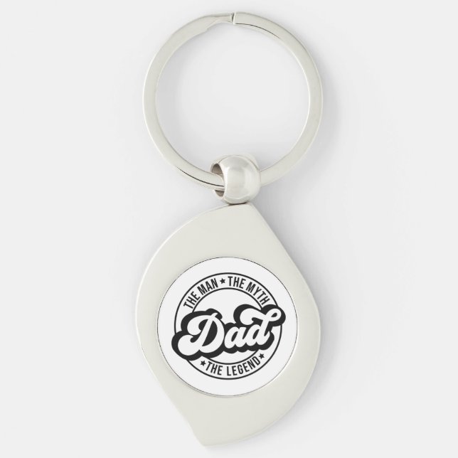 Chaveiro Pai o homem a lenda o mito pa pai homens papai (Frente)